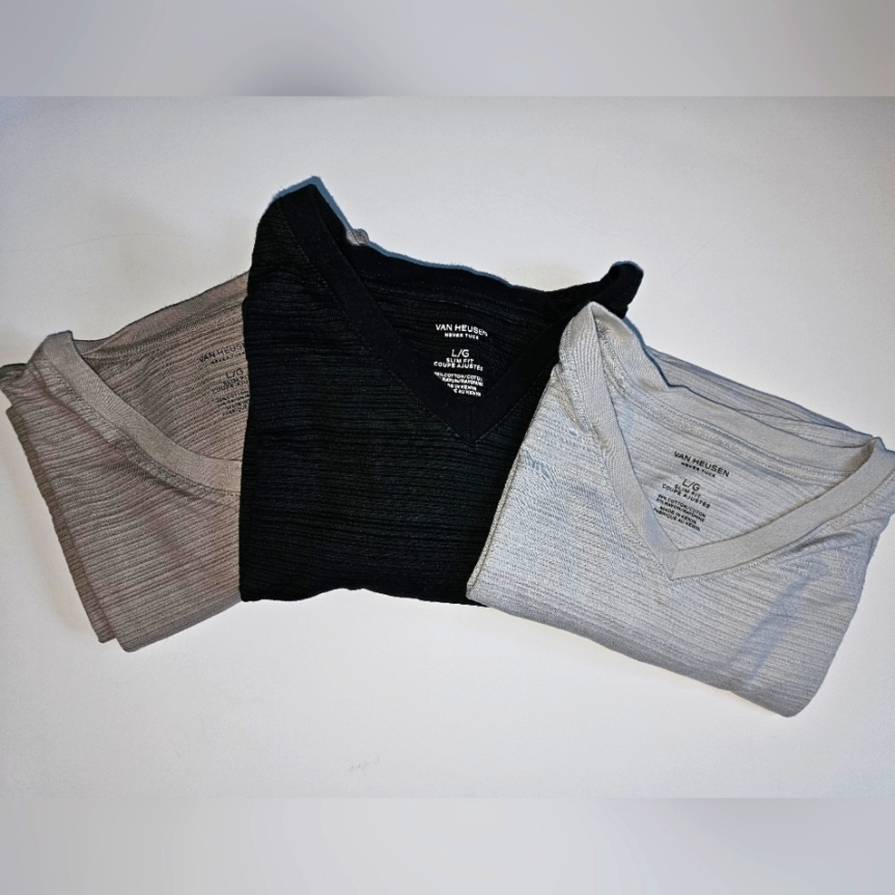 MEN'S V-Neck T-SHIRTS SET OF 3